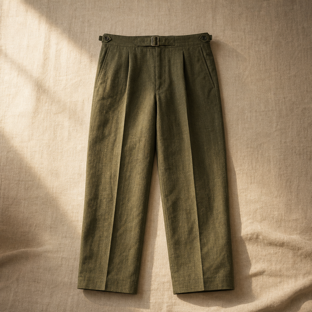 The Belgrave Linen Trouser — hero