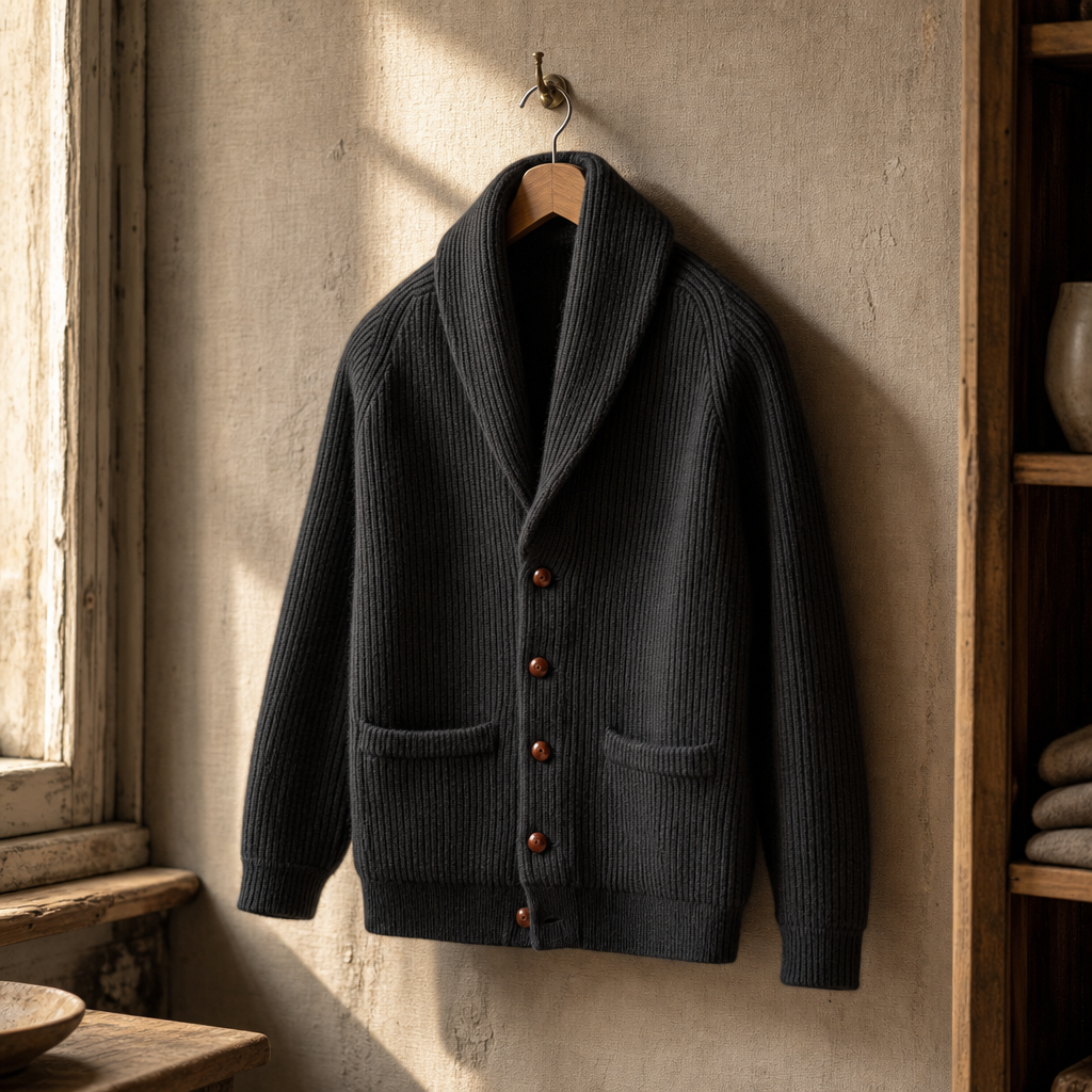 The Belgrave Shawl Collar Cardigan — alt