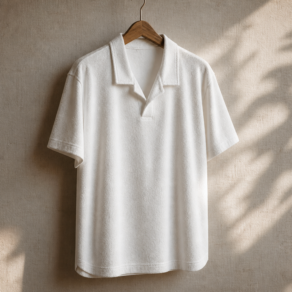 The Capri Towelling Polo — alt