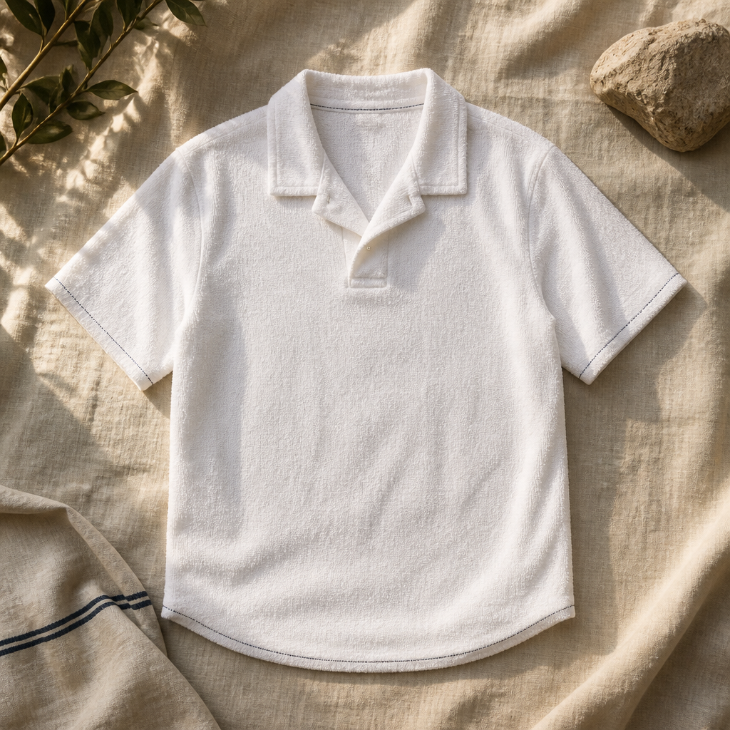 The Capri Towelling Polo — hero
