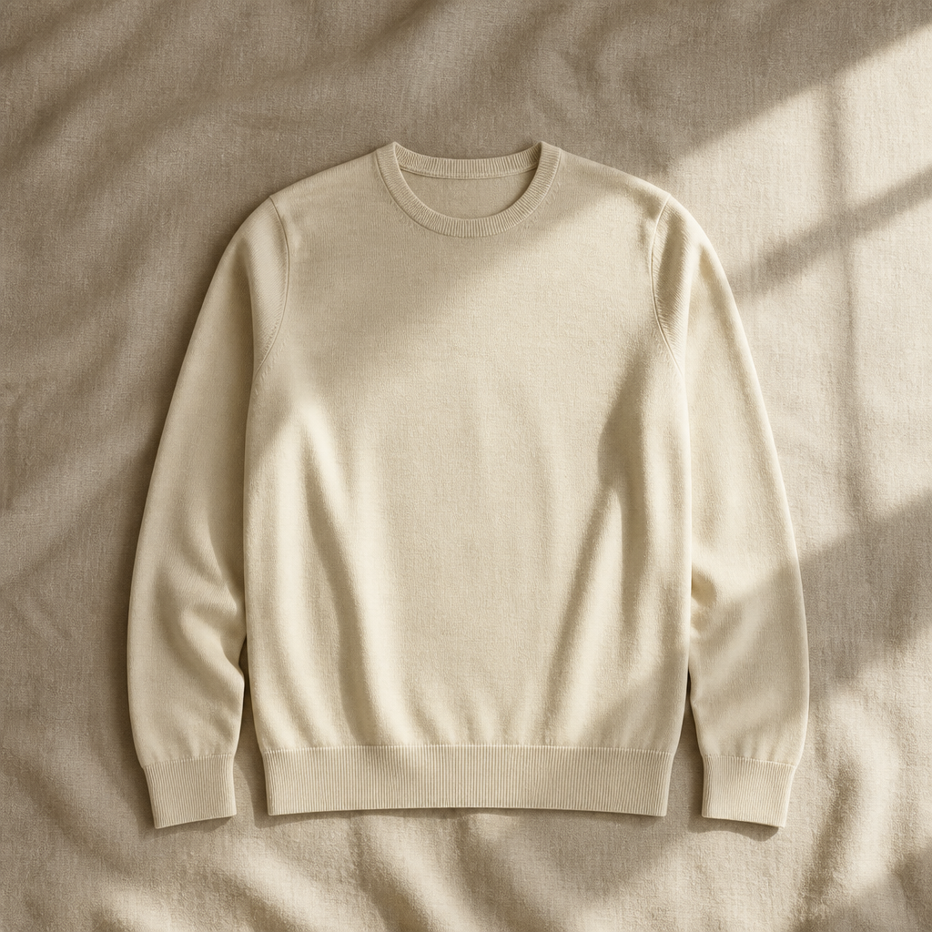 The Marylebone Fine Merino Crew — hero