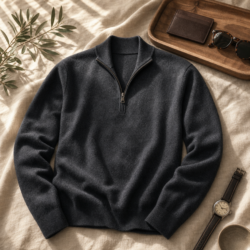 The Pall Mall Half Zip — lifestyle