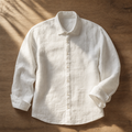 The Riviera Linen Shirt White — hero