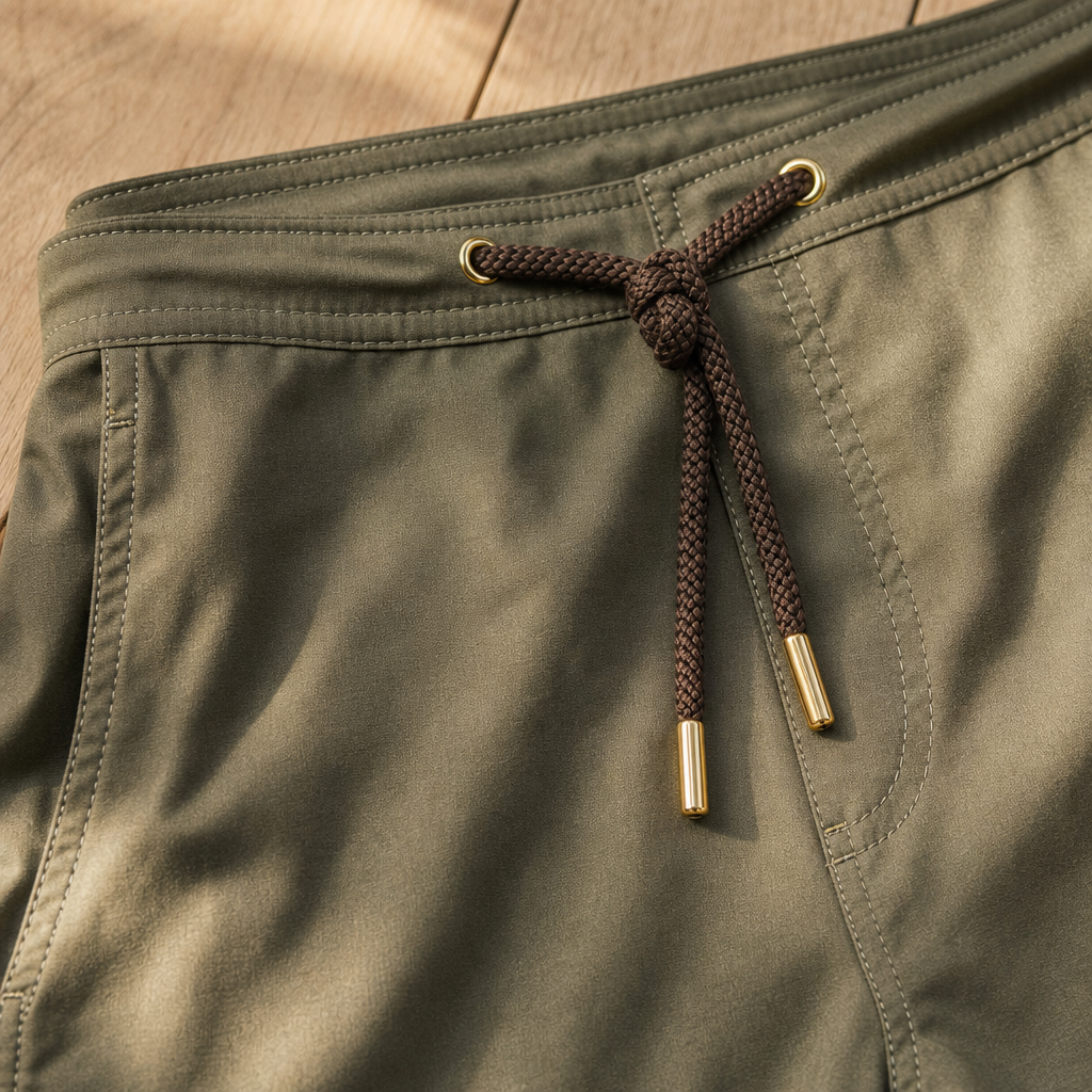 The St Tropez Drawcord Short — detail